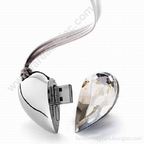Jewelry USB Flash in Heart Shape (UD04)